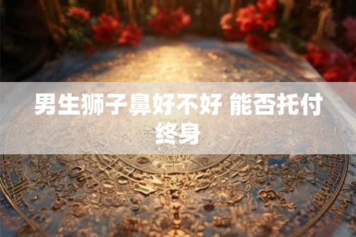 男生狮子鼻好不好 能否托付终身