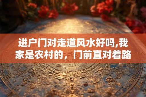 进户门对走道风水好吗,我家是农村的，门前直对着路好不好