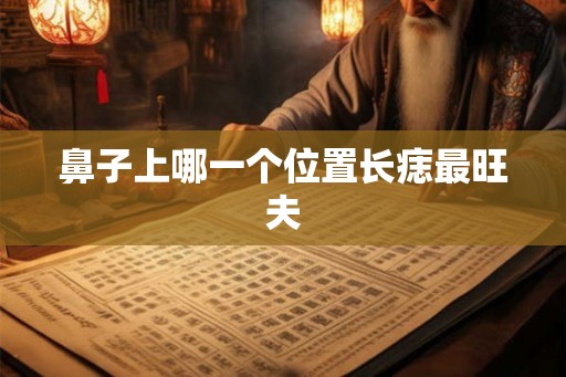 鼻子上哪一个位置长痣最旺夫