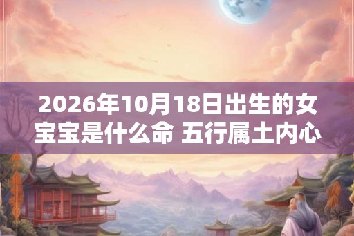 2026年10月18日出生的女宝宝是什么命 五行属土内心柔软 2026年10月18日出生的女宝宝是什么命 五行属土内心柔软