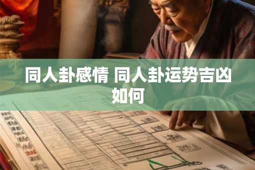 同人卦感情 同人卦运势吉凶如何