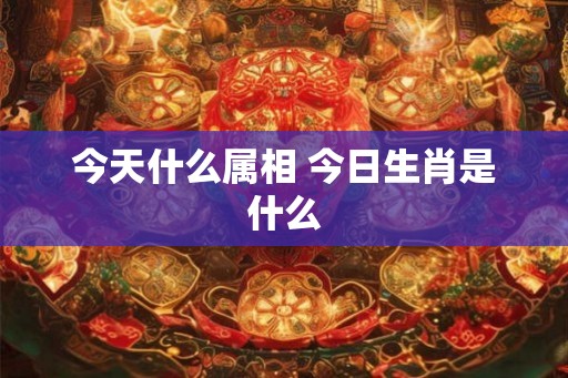 今天什么属相 今日生肖是什么