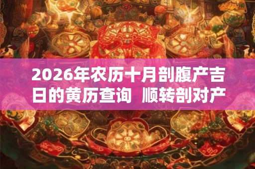 2026年农历十月剖腹产吉日的黄历查询  顺转剖对产妇的伤害