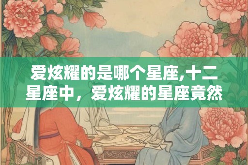 爱炫耀的是哪个星座,十二星座中，爱炫耀的星座竟然是它！