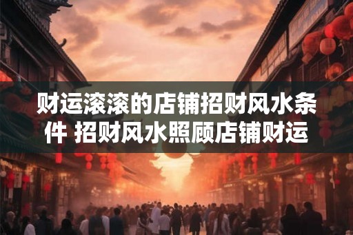 财运滚滚的店铺招财风水条件 招财风水照顾店铺财运 财运滚滚的店铺招财风水条件 招财风水照顾店铺财运