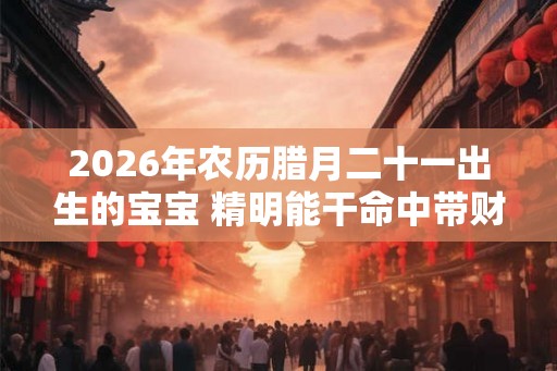 2026年农历腊月二十一出生的宝宝 精明能干命中带财