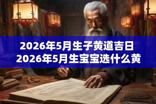2026年5月生子黄道吉日 2026年5月生宝宝选什么黄道吉日