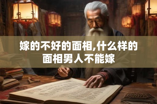 嫁的不好的面相,什么样的面相男人不能嫁