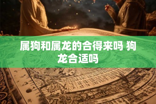 属狗和属龙的合得来吗 狗龙合适吗