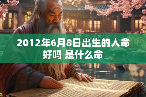 2012年6月8日出生的人命好吗 是什么命