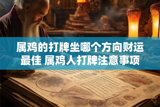 属鸡的打牌坐哪个方向财运最佳 属鸡人打牌注意事项