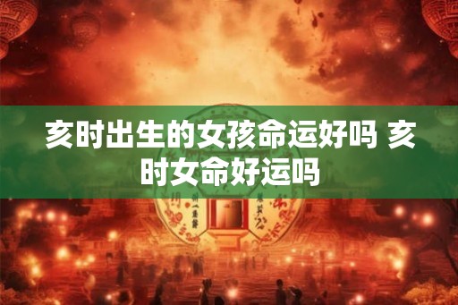 亥时出生的女孩命运好吗 亥时女命好运吗