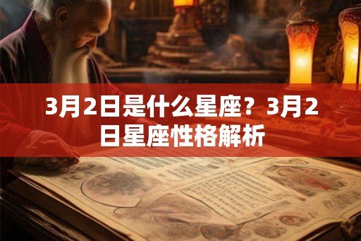 3月2日是什么星座？3月2日星座性格解析