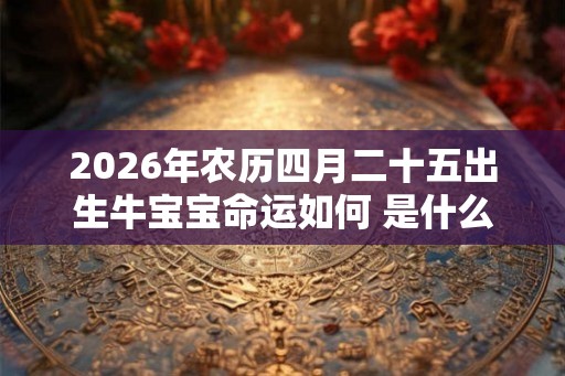 2026年农历四月二十五出生牛宝宝命运如何 是什么命