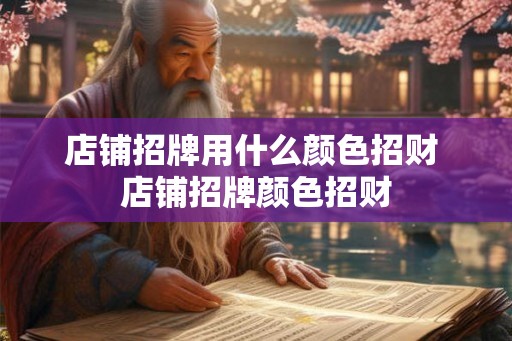 店铺招牌用什么颜色招财 店铺招牌颜色招财 店铺招牌用什么颜色招财 店铺招牌颜色招财