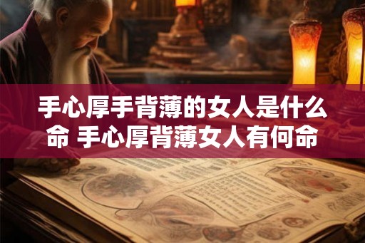手心厚手背薄的女人是什么命 手心厚背薄女人有何命运