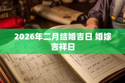 2026年二月结婚吉日 婚嫁吉祥日