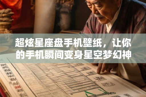 超炫星座盘手机壁纸，让你的手机瞬间变身星空梦幻神器！