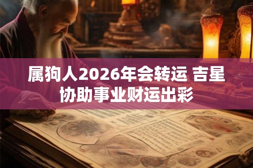 属狗人2026年会转运 吉星协助事业财运出彩 属狗人2026年会转运 吉星协助事业财运出彩