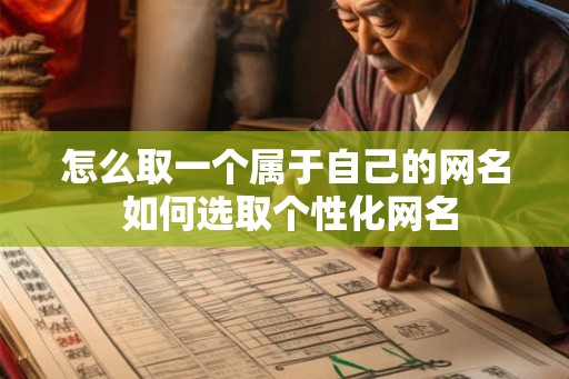 怎么取一个属于自己的网名 如何选取个性化网名