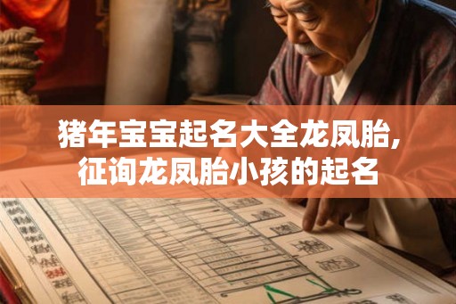 猪年宝宝起名大全龙凤胎,征询龙凤胎小孩的起名