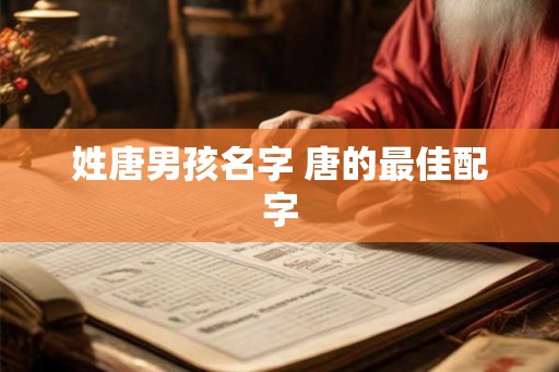 姓唐男孩名字 唐的最佳配字