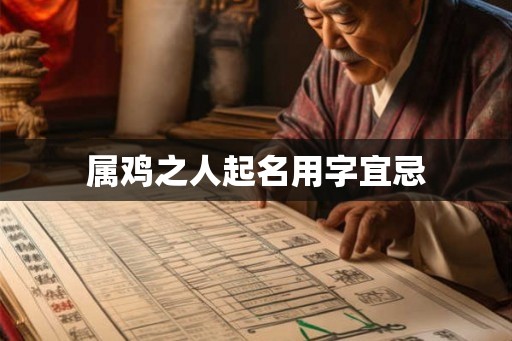 属鸡之人起名用字宜忌