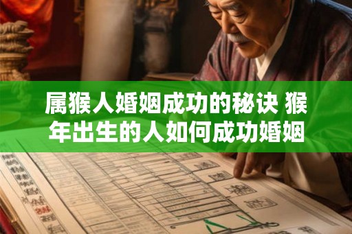 属猴人婚姻成功的秘诀 猴年出生的人如何成功婚姻