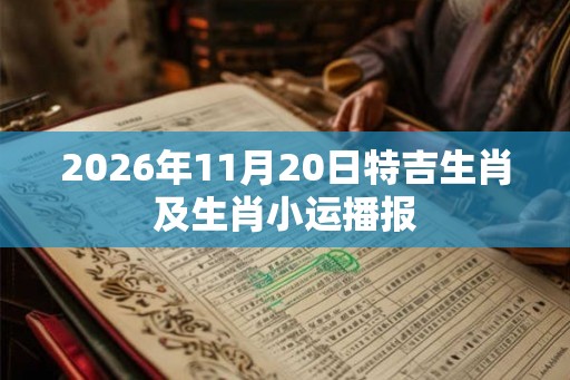 2026年11月20日特吉生肖及生肖小运播报 2026年11月20日特吉生肖及生肖小运播报
