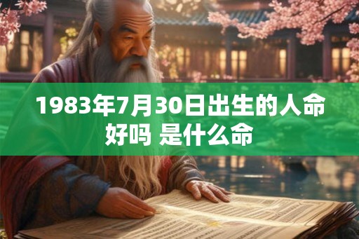 1983年7月30日出生的人命好吗 是什么命 1983年7月30日出生的人命好吗 是什么命