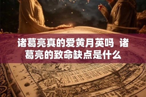 诸葛亮真的爱黄月英吗  诸葛亮的致命缺点是什么