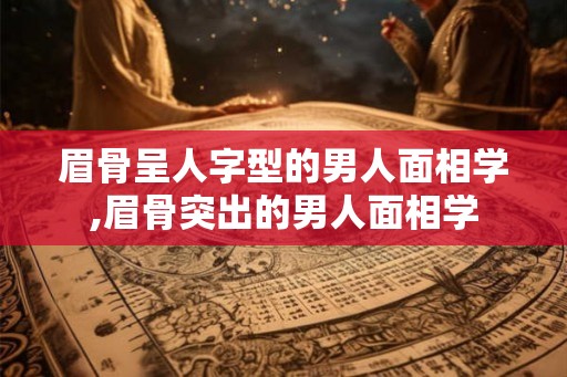 眉骨呈人字型的男人面相学,眉骨突出的男人面相学