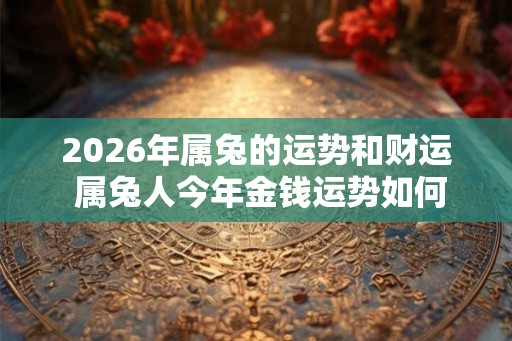 2026年属兔的运势和财运 属兔人今年金钱运势如何