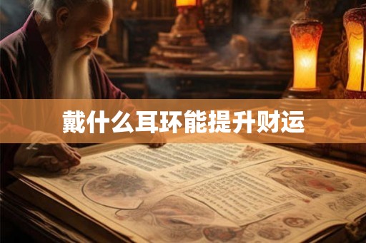 戴什么耳环能提升财运