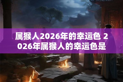 属猴人2026年的幸运色 2026年属猴人的幸运色是