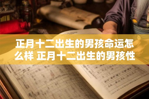 正月十二出生的男孩命运怎么样 正月十二出生的男孩性格