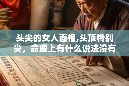 头尖的女人面相,头顶特别尖，命理上有什么说法没有