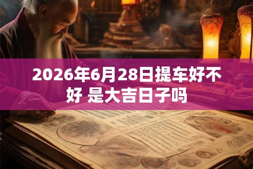2026年6月28日提车好不好 是大吉日子吗