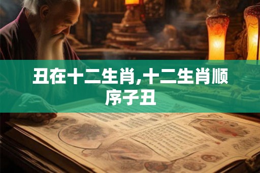 丑在十二生肖,十二生肖顺序子丑
