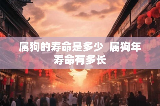 属狗的寿命是多少  属狗年寿命有多长