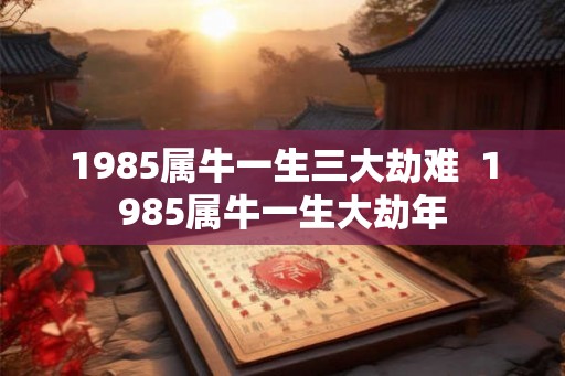 1985属牛一生三大劫难  1985属牛一生大劫年