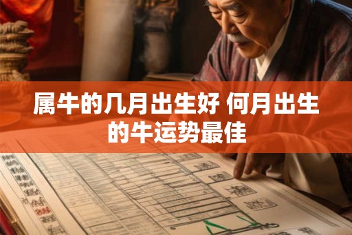 属牛的几月出生好 何月出生的牛运势最佳