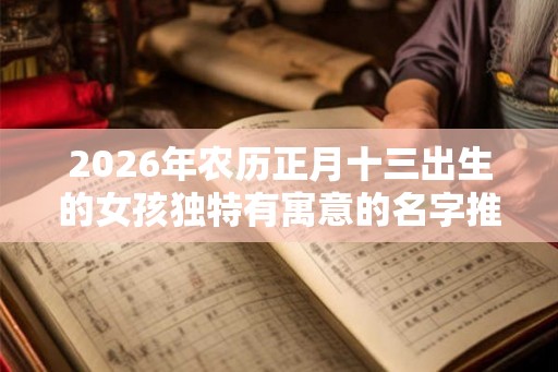 2026年农历正月十三出生的女孩独特有寓意的名字推荐