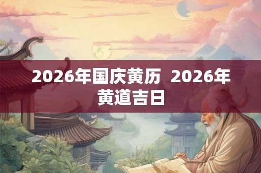 2026年国庆黄历  2026年黄道吉日
