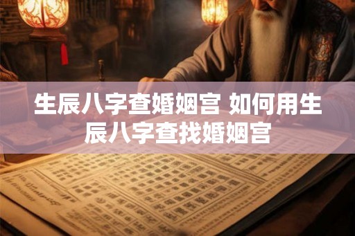 生辰八字查婚姻宫 如何用生辰八字查找婚姻宫