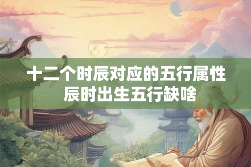 十二个时辰对应的五行属性  辰时出生五行缺啥