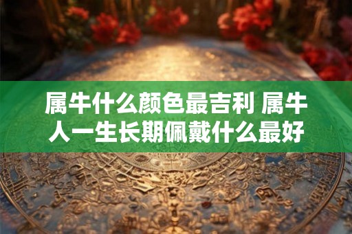 属牛什么颜色最吉利 属牛人一生长期佩戴什么最好 属牛什么颜色最吉利 属牛人一生长期佩戴什么最好
