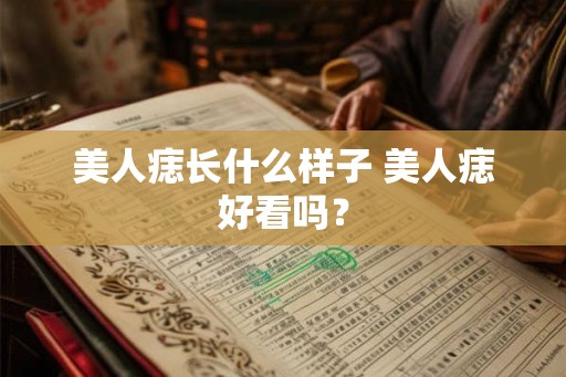 美人痣长什么样子 美人痣好看吗？