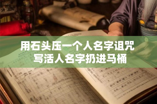 用石头压一个人名字诅咒  写活人名字扔进马桶
