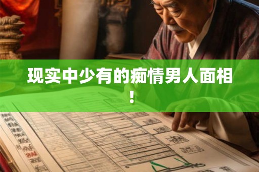 现实中少有的痴情男人面相！